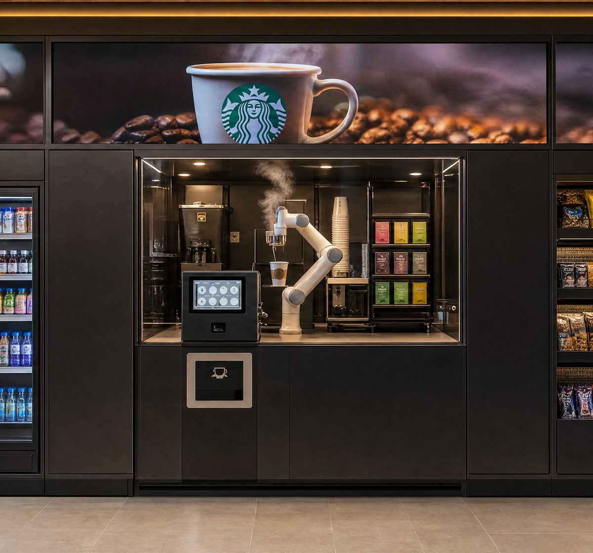 Fresh coffee and tea module
